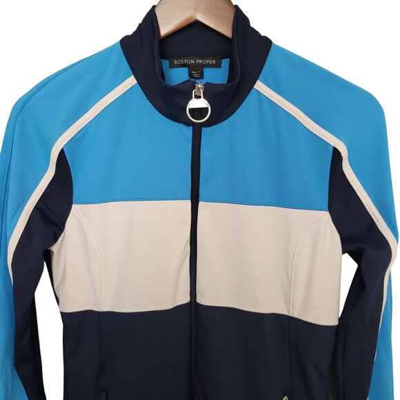 Boston Proper Colorblock Active Performance Jacket Womens Size S NWOT - Picture 5 of 8